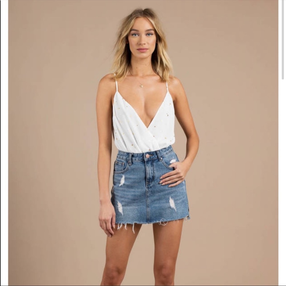 Tobi Star plunging bodysuit